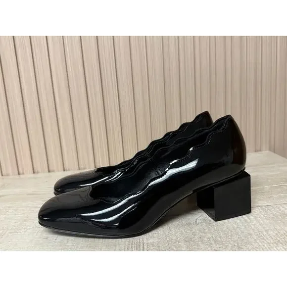 AGL Angie Wave Patent Leather Pump Womens Shoes Sz US6 New - Picture 5 of 16